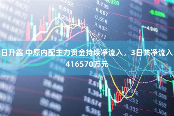日升鑫 中原内配主力资金持续净流入，3日共净流入416570万元